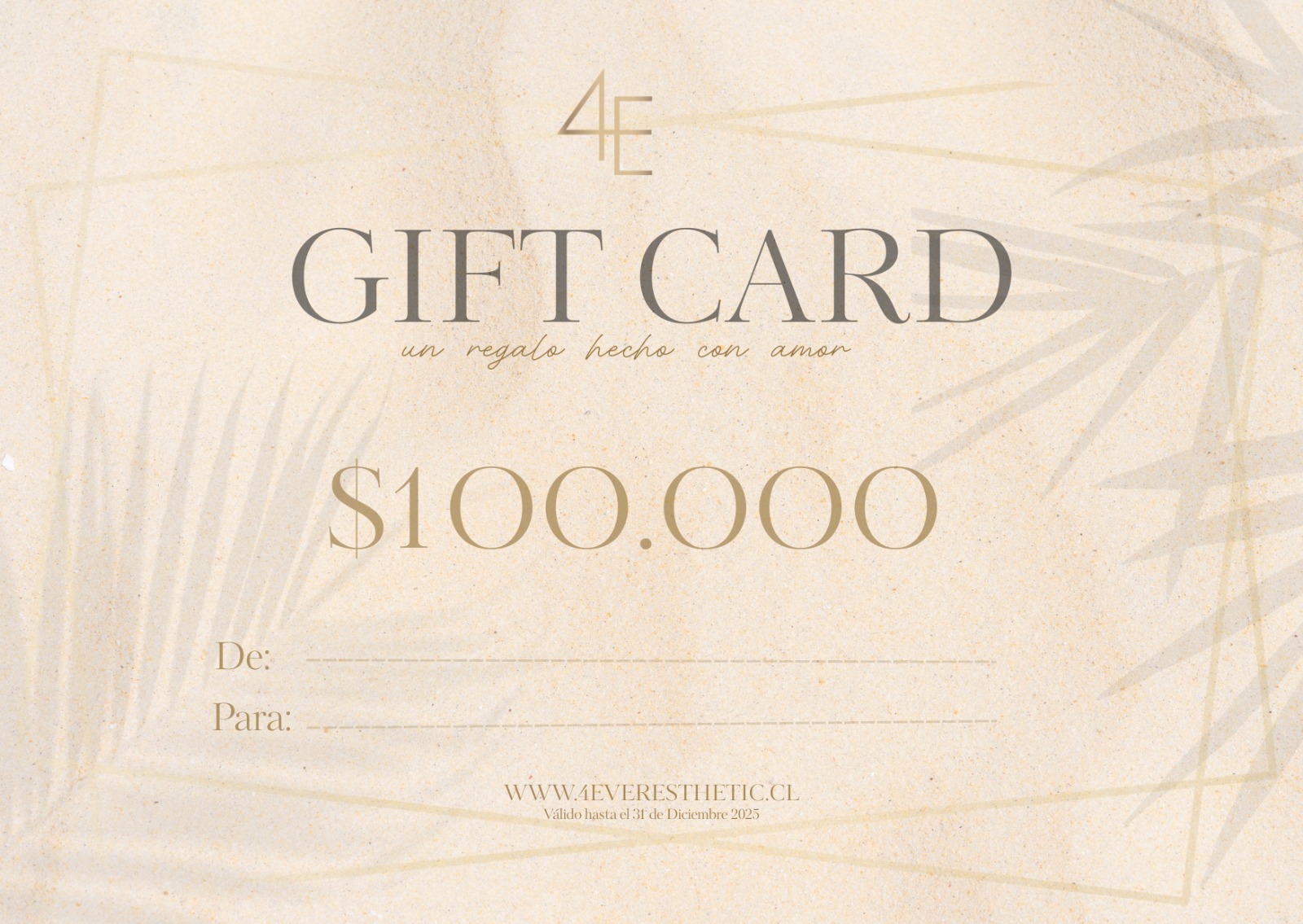 Gift card 100 mil